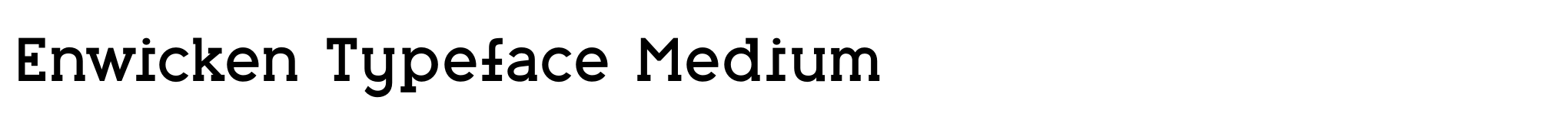 Enwicken Typeface Medium image